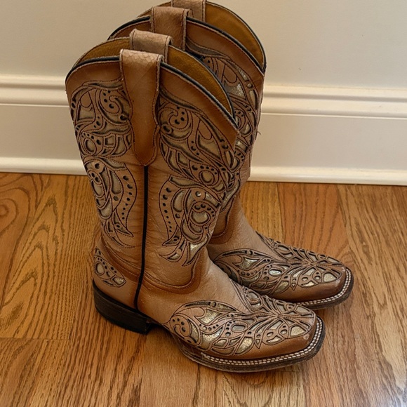 Corral Tan Leather Boots